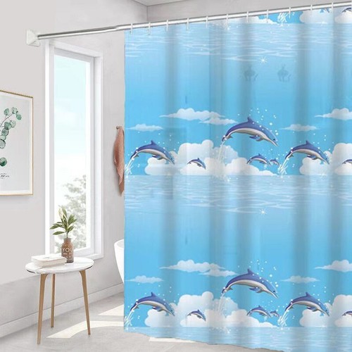 Bathroom peva shower curtain - bathroom,