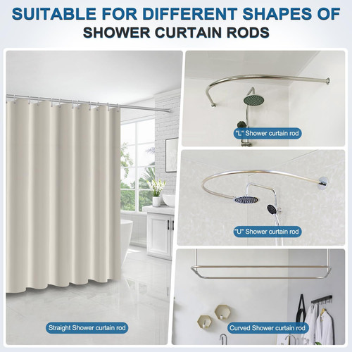 Shower curtain beige - curtain, bathroom