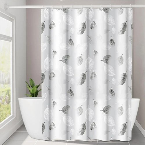 Plain shower curtain - shower, mould