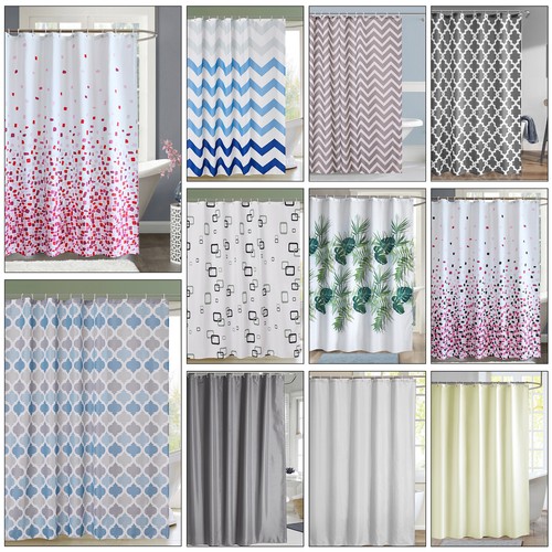 Printed bathroom shower - bathroom,