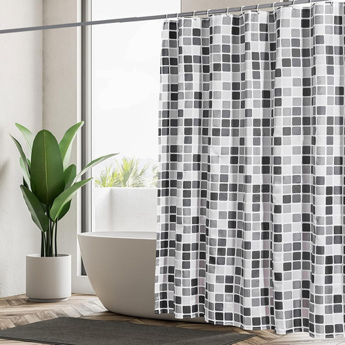 Weighted shower curtain 180 - weighted,