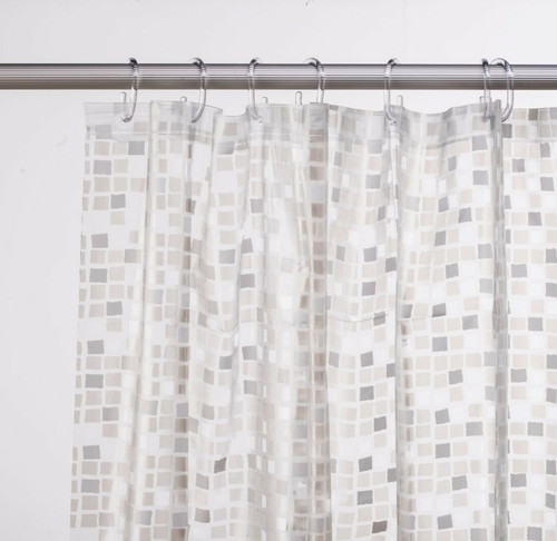 Croydex silver mosaic pvc - silver,